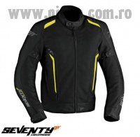 Geaca (jacheta) barbati Touring vara Seventy model SD-JT32 culoare: negru/galben fluor – marime: L